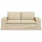 Preview: Sofa Creme 182 x 80 x 82 cm Metall