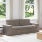 Preview: ARDEBO.de - Sofa Taupe 222 x 80 x 82 cm Metall
