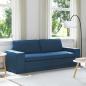 Preview: ARDEBO.de - Sofa Blau 222 x 80 x 82 cm Metall
