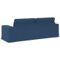 Preview: Sofa Blau 222 x 80 x 82 cm Metall