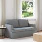 Preview: ARDEBO.de - Sofa Hellgrau 142 x 80 x 85 cm Metall