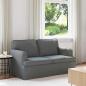 Preview: ARDEBO.de - Sofa Dunkelgrau 142 x 80 x 85 cm Metall