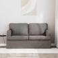 Preview: Sofa Taupe 142 x 80 x 85 cm Metall