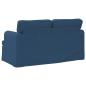 Preview: Sofa Blau 142 x 80 x 85 cm Metall