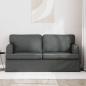Preview: Sofa Dunkelgrau 142 x 80 x 85 cm Metall