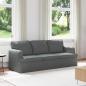Preview: ARDEBO.de - Sofa Dunkelgrau 142 x 80 x 85 cm Metall