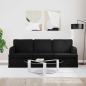 Preview: Sofa Schwarz 142 x 80 x 85 cm Metall
