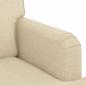 Preview: Sofa Creme 142 x 80 x 85 cm Metall