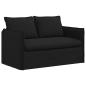 Preview: ARDEBO.de - Sofa Schwarz 195 x 82 x 85 cm Metall
