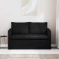 Preview: Sofa Schwarz 195 x 82 x 85 cm Metall