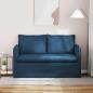 Preview: Sofa Blau 195 x 82 x 85 cm Metall