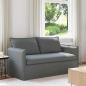 Preview: ARDEBO.de - Sofa Dunkelgrau 195 x 82 x 85 cm Metall