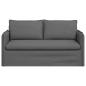 Preview: Sofa Dunkelgrau 195 x 82 x 85 cm Metall