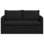Preview: Sofa Schwarz 195 x 82 x 85 cm Metall