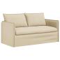 Preview: Sofa Creme 195 x 82 x 85 cm Metall