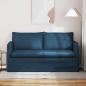 Preview: Sofa Blau 195 x 82 x 85 cm Metall