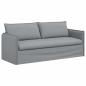 Preview: Sofa Hellgrau 195 x 82 x 85 cm Metall