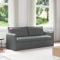 Preview: ARDEBO.de - Sofa Dunkelgrau 195 x 82 x 85 cm Metall