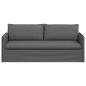 Preview: Sofa Dunkelgrau 195 x 82 x 85 cm Metall