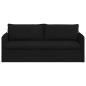Preview: Sofa Schwarz 195 x 82 x 85 cm Metall