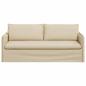 Preview: Sofa Creme 196 x 82 x 85 cm Stoff
