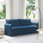 Preview: ARDEBO.de - Sofa Blau 195 x 82 x 85 cm Metall