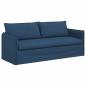 Preview: Sofa Blau 195 x 82 x 85 cm Metall