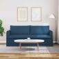 Preview: Sofa Blau 195 x 82 x 85 cm Metall