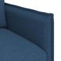 Preview: Sofa Blau 195 x 82 x 85 cm Metall