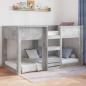 Preview: Bodenbettrahmen Beton Grau 75 x 190 cm Holzwerkstoff