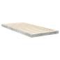 Preview: Bodenbettrahmen Beton Grau 75 x 190 cm Holzwerkstoff