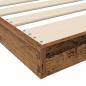 Preview: Bodenbettrahmen Altholz 70 x 190 cm Holzwerkstoff
