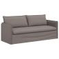 Preview: Sofa 2 pcs Taupe Metall
