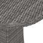 Preview: 7-tlg. Garten-Sofagarnitur mit Auflagen Poly Rattan Grau
