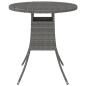 Preview: 5-tlg. Garten-Sofagarnitur mit Auflagen Poly Rattan Grau