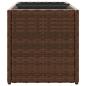 Preview: Pflanzkübel mit 2 Töpfen 2 Stk. Braun 72x30x32 cm Poly Rattan
