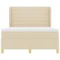 Preview: Boxspringbett mit Matratze Dunkelgrau 90x190 cm Creme