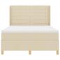 Preview: Boxspringbett mit Matratze Creme 160 x 200 cm Stoff