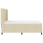 Preview: LED Boxspringbett mit Matratze Creme 160 x 200 cm Stoff