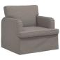 Preview: Sofa 2 pcs Taupe Metall