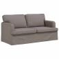Preview: Sofa 2 pcs Taupe Metall