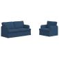 Preview: Sofa 2 pcs Blau Metall