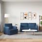Preview: Sofa 2 pcs Blau Metall