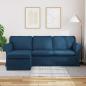 Preview: ARDEBO.de - Sofa Blau 215 x 138 x 80 cm Metall