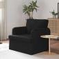 Preview: ARDEBO.de - Sofa Schwarz 84 x 80 x 85 cm Stoff