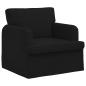 Preview: Sofa Schwarz 84 x 80 x 85 cm Stoff