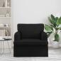 Preview: Sofa Schwarz 84 x 80 x 85 cm Stoff