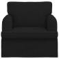 Preview: Sofa Schwarz 84 x 80 x 85 cm Stoff