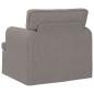 Preview: Sofa Taupe 142 x 80 x 85 cm Metall