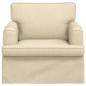 Preview: Sofa Creme 142 x 80 x 85 cm Metall